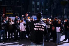 Rally to Legalize MMA in New York - March 6, 2012